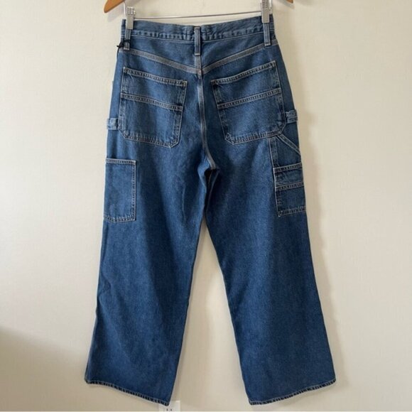 Agolde Magda Denim Carpenter in Darkness - Picture 6 of 13